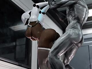 Huge Ass Female Robot Plowed Deep By Hung Alien's Monster Cock Part 3