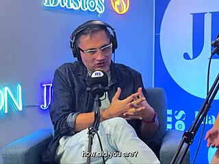 Colombian Lesbians Ride Fuckmachine to Gushing Orgasms on Podcast