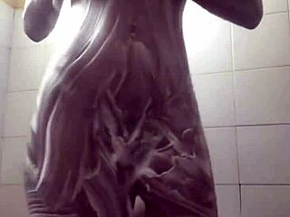 i look my hottest all soapy wet in the shower masturbating 😏🧼💦