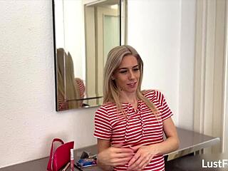 petite nesty sucks and fucks in hotel room