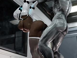 Huge Ass Female Robot Plowed Deep By Hung Alien's Monster Cock Part 3