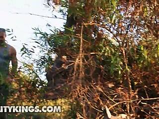 naughty pigtail redhead cherie gwendolyn hikes with charles dera for dirty outdoor fun