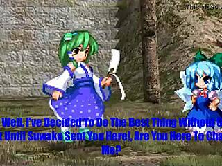 sanae pounds cirno silly in hilarious touhou parody fuckfest 😂🍑💦