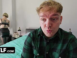 horny stepmom's huge tits bounce wildly riding hung stepson's monster cock mylf