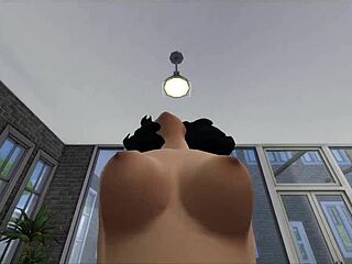 Selena Gomez rides POV sex tape on sofa