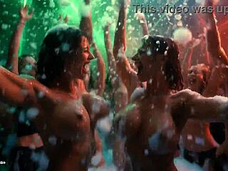 busty models twerk big tits bounce ass shake foam party slut dance