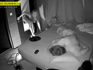 Mature Wife Gloryhole Fucks Fans Before Napping Husband