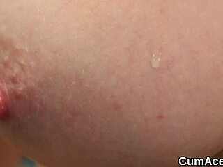 that stunner takes a huge facial and gulps down all the jizz