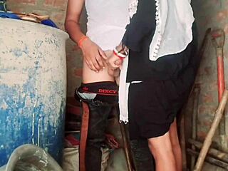 Indian friend's chubby wife gaps hairy pussy at village anniversary party cosplay