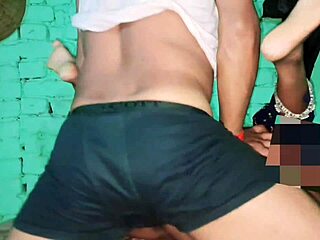 Indian friend's chubby wife gaps hairy pussy at village anniversary party cosplay