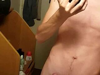 Mommy sneaks handjob in parents' house while daddy's clueless nearby.
