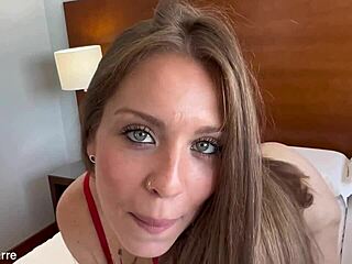 rubi storm's blue eyes tear up in brutal deepthroat