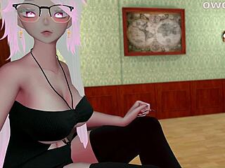 Horny 3d hentai therapist forces curvy big tits face sitting sex