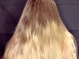 stepmom lets me cum close-up on her long shaved hair no complaints
