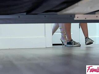 Lexi Luna swaps partners at Halloween party for family group fuck fest.