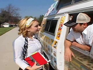 Ice Cream Man Bangs Lexi Belle Deep Creampie Doggystyle