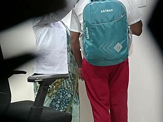 Lady Doctor Grips Schoolboy’s Cock Deep in Hospital Cheating Exam