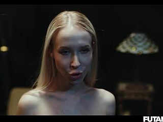 cute blonde tricked into futa shemale creampie horror fuck