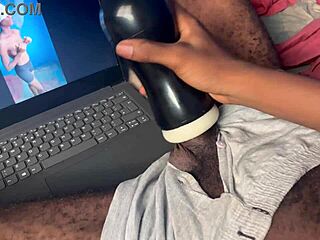 Watching My Skinny Girlfriend's Homemade Vid While Pounding My Big Natural Tits Pussy Toy?