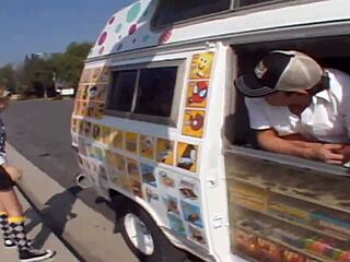 Ice Cream Man Bangs Lexi Belle Deep Creampie Doggystyle
