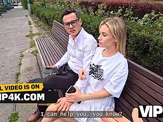 Vip4k. Cute blonde cheats boyfriend cash with stranger?