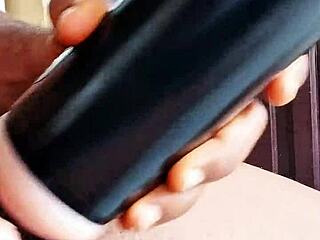 Intense Masturbation Session New Vibrating Toy