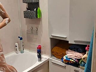 Caught Stepsis Showering—Wanna See Her Wet Pussy?