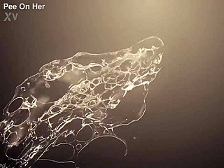 blonde teen covered in cum and pissed on close-up