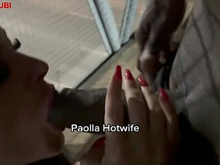 paolla hotwife flashes her pussy outdoors then takes bbc cuckold pounding publicly