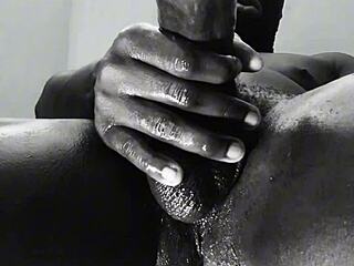 big muscular guy pumps out huge cum loads in close-up oiled solo dumps.