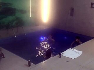 friends join us for motel pool threesome bareback fun!