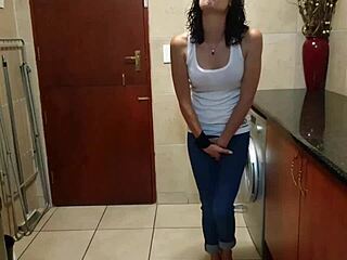 Pisswhore pees jeans smokes strips 😈🔥