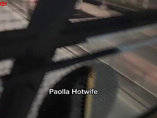 paolla hotwife flashes her pussy outdoors then takes bbc cuckold pounding publicly