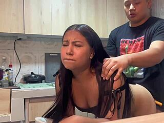 hot kitchen fuck with my busty stepmom feels amazing