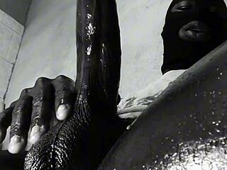 big muscular guy pumps out huge cum loads in close-up oiled solo dumps.
