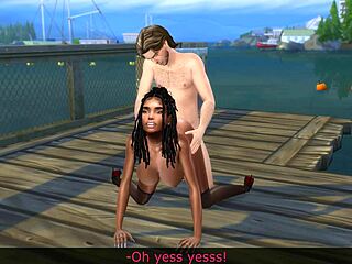 Old Man Creampies Young Ebony Bubble Butt Bent Over In Port