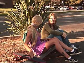 wanna watch two sexy trannies amy daly and joanna jet pound each other's tight asses on the bed?