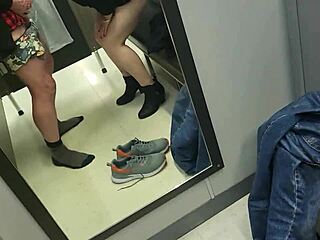 kiwi milf slut fucked hard in store changing room creampie 😈🔥 pt1