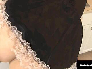 charlee chase the cock cleaning cougar milf polishes thick shaft in kitchen heels