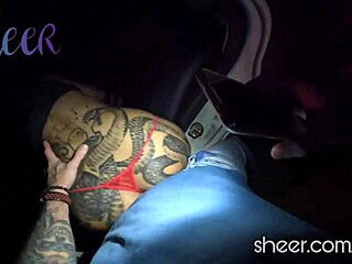 big ass tattooed latina rides huge cock homemade doggystyle