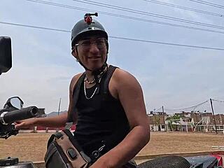 peruvian student slut rides cock before anal creampie pounding