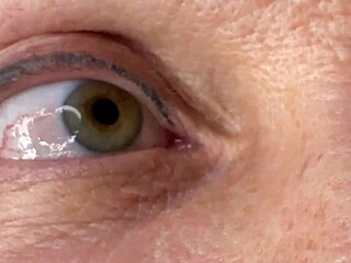 Mature Lady Takes Huge Facial Cumshot On Eyes