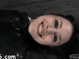 she's bound for rough pussy fuck and facial cumshot in femdom bdsm