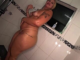 Brazilian big ass Latinas turn shower into wild first-time bathroom party