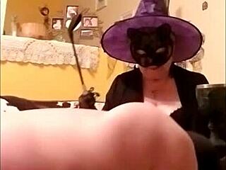 halloween night with bound slave slut in bondage