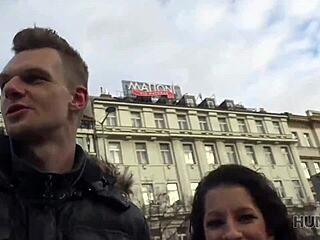 Hot Brunette Pickup Leads to Passionate Cash Fuck in Prague!