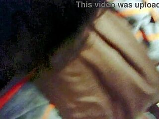 Exhibitionist couple flashes and fucks hard in hotel bedroom spied on by voyeur.