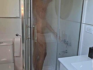 redhead latina milf mommy masturbates big ass big tits moaning in shower