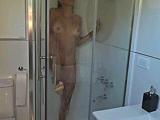 redhead latina milf mommy masturbates big ass big tits moaning in shower