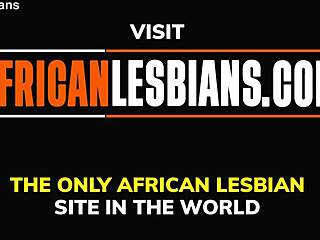 horny african friends lick asses and pussies in steamy shower!